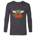 thumbnail image 1 of Star Wars Grogu Halloween Little Devil Costume - Long Sleeve T-Shirt for Men - Customized-Charcoal Heather, 1 of 5