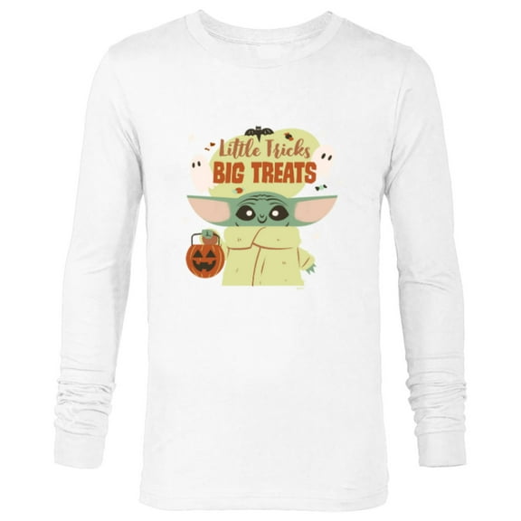 Star Wars Grogu Halloween Little Tricks Big Treats - Long Sleeve T-Shirt for Men - Customized-White