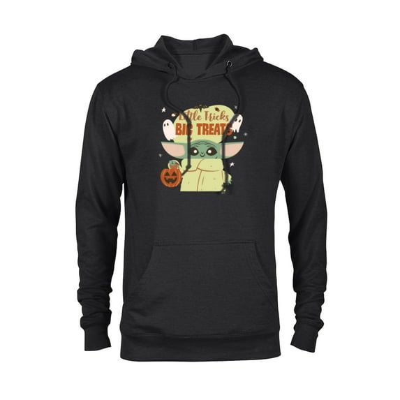 Star Wars Grogu Halloween Little Tricks Big Treats - Pullover Hoodie for Adults - Customized-Black
