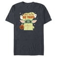 thumbnail image 1 of Star Wars Grogu Halloween Little Tricks Big Treats - Short Sleeve Blended T-Shirt for Adults - Customized-Navy Heather, 1 of 5