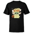 thumbnail image 1 of Star Wars Grogu Halloween Little Tricks Big Treats - Short Sleeve T-Shirt for Kids - Customized-Black, 1 of 5