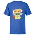 thumbnail image 1 of Star Wars Grogu Halloween Little Tricks Big Treats - Short Sleeve T-Shirt for Kids - Customized-Royal, 1 of 5