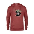 thumbnail image 1 of Star Wars Grogu Halloween Skeleton Costume Force Float Candy - Pullover Hoodie for Adults - Customized-Red Heather, 1 of 5