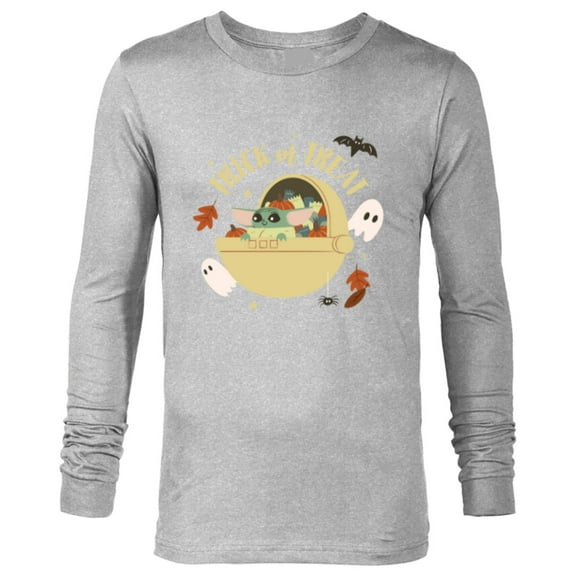 Star Wars Grogu Halloween Trick or Treat - Long Sleeve T-Shirt for Men - Customized-Athletic Heather