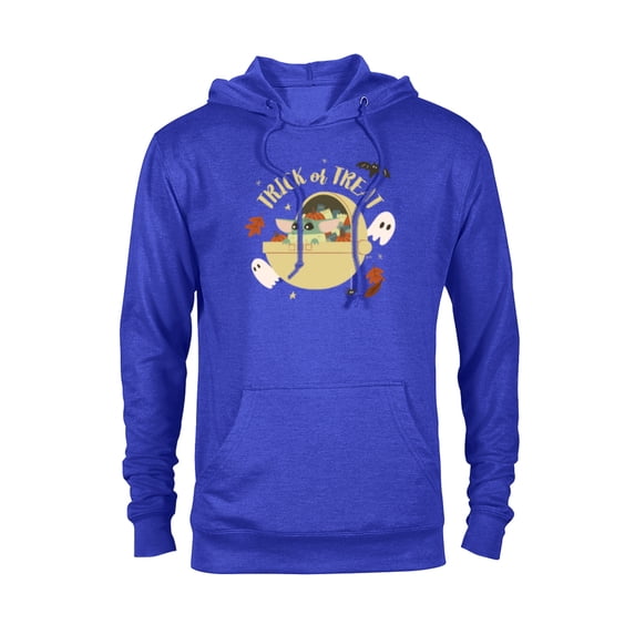 Star Wars Grogu Halloween Trick or Treat - Pullover Hoodie for Adults - Customized-Royal