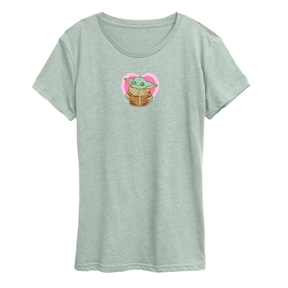 Star Wars - Grogu Heart - Women's Short Sleeve Graphic T-Shirt