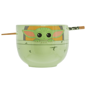 Star Wars Grogu In Pod Boxed Ramen Bowl with Chopsticks, Ceramic, 20 fl oz