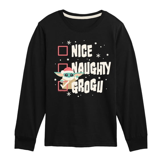 Star Wars - Grogu List - Youth Boys Long Sleeve Graphic T-Shirt
