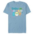 thumbnail image 1 of Star Wars Grogu Mandalorian Toon Brother of the Birthday Boy - Short Sleeve Blended T-Shirt for Adults - Customized-Ocean Blue, 1 of 5