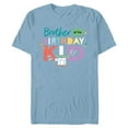 thumbnail image 1 of Star Wars Grogu Mandalorian Toon Brother of the Birthday Kid - Short Sleeve Blended T-Shirt for Adults - Customized-Ocean Blue, 1 of 5