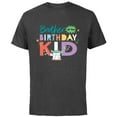 thumbnail image 1 of Star Wars Grogu Mandalorian Toon Brother of the Birthday Kid - Short Sleeve Cotton T-Shirt for Adults - Customized-Charcoal, 1 of 5