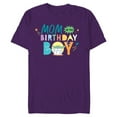 thumbnail image 1 of Star Wars Grogu Mandalorian Toon Mom of the Birthday Boy - Short Sleeve Blended T-Shirt for Adults - Customized-Purple, 1 of 5
