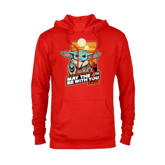 Star Wars Grogu May The 4th Be With You 2022 - Pullover Hoodie for Adults - Customized-Red Heather