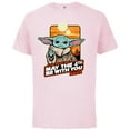 thumbnail image 1 of Star Wars Grogu May The 4th Be With You 2022 - Short Sleeve Cotton T-Shirt for Adults - Customized-Soft Pink, 1 of 5