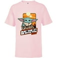 thumbnail image 1 of Star Wars Grogu May The 4th Be With You 2022 - Short Sleeve T-Shirt for Kids - Customized-Soft Pink, 1 of 5