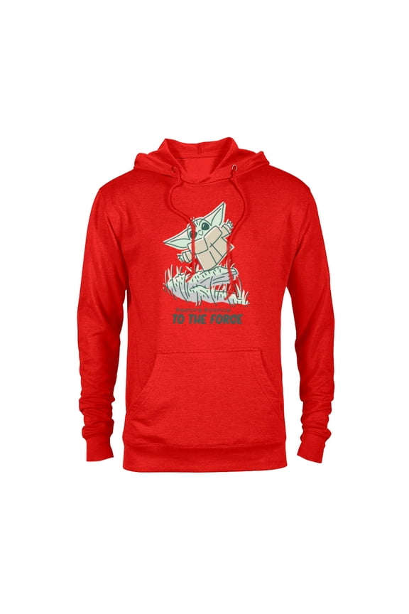 Grogu Restore Balance to the Force - Pullover Hoodie for Adults - Customized-Red