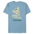 thumbnail image 1 of Star Wars Grogu Restore Balance to the Force - Short Sleeve Blended T-Shirt for Adults - Customized-Ocean Blue, 1 of 5