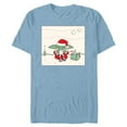 thumbnail image 1 of Star Wars Grogu Santa Costume with Holiday Christmas Cookies - Short Sleeve Blended T-Shirt for Adults - Customized-Ocean Blue, 1 of 5