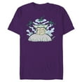 thumbnail image 1 of Star Wars Grogu Snack Time - Short Sleeve Blended T-Shirt for Adults - Customized-Purple, 1 of 5