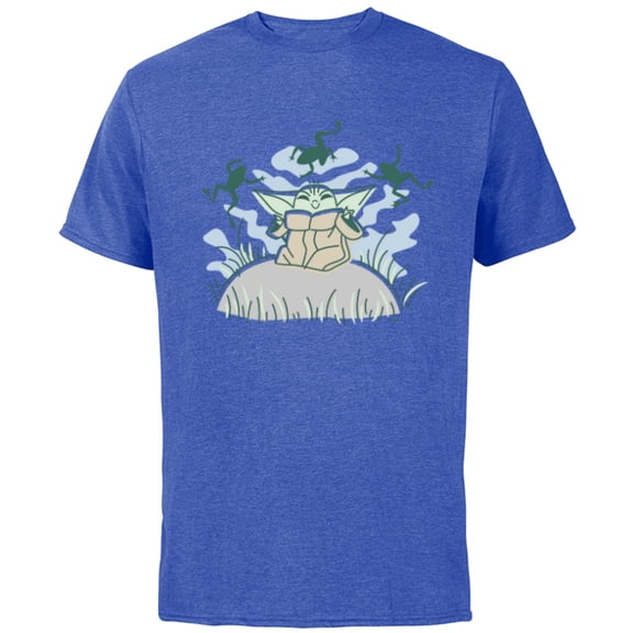 Star Wars Grogu Snack Time - Short Sleeve Cotton T-Shirt for Adults - Customized-Royal Heather