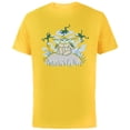 thumbnail image 1 of Star Wars Grogu Snack Time - Short Sleeve Cotton T-Shirt for Adults - Customized-Yellow, 1 of 5