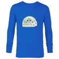 thumbnail image 1 of Star Wars Grogu Tap Mandalorian Starfighter - Long Sleeve T-Shirt for Men - Customized-Navy, 1 of 5