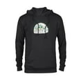 thumbnail image 1 of Star Wars Grogu Tap Mandalorian Starfighter - Pullover Hoodie for Adults - Customized-Black, 1 of 5