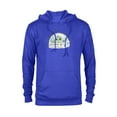 thumbnail image 1 of Star Wars Grogu Tap Mandalorian Starfighter - Pullover Hoodie for Adults - Customized-Royal, 1 of 5