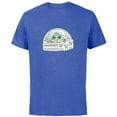 thumbnail image 1 of Star Wars Grogu Tap Mandalorian Starfighter - Short Sleeve Cotton T-Shirt for Adults - Customized-Royal Heather, 1 of 5