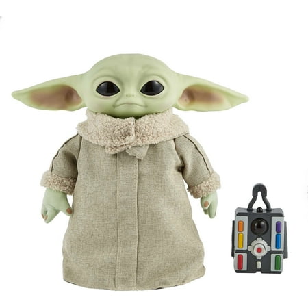 Star Wars Grogu, The Child, 12-in Plush RC Motion Toy, Based on The Mandalorian