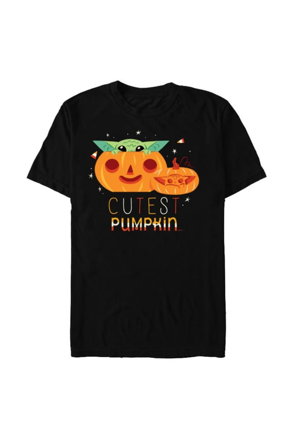 Grogu The Cutest Pumpkin - Short Sleeve Blended T-Shirt for Adults - Customized-Black Snow Heather