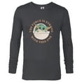 thumbnail image 1 of Star Wars Grogu The Force is Strong With This One - Long Sleeve T-Shirt for Men - Customized-Charcoal Heather, 1 of 5