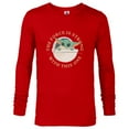 thumbnail image 1 of Star Wars Grogu The Force is Strong With This One - Long Sleeve T-Shirt for Men - Customized-New Red, 1 of 5