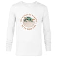 thumbnail image 1 of Star Wars Grogu The Force is Strong With This One - Long Sleeve T-Shirt for Men - Customized-White, 1 of 5