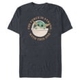 thumbnail image 1 of Star Wars Grogu The Force is Strong With This One - Short Sleeve Blended T-Shirt for Adults - Customized-Navy Heather, 1 of 5