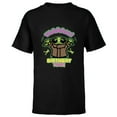 thumbnail image 1 of Star Wars Grogu The Mandalorian Cute Yaaaaay! Birthday Time - Short Sleeve T-Shirt for Kids - Customized-Black, 1 of 5