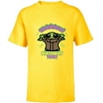 thumbnail image 1 of Star Wars Grogu The Mandalorian Cute Yaaaaay! Birthday Time - Short Sleeve T-Shirt for Kids - Customized-Yellow, 1 of 5