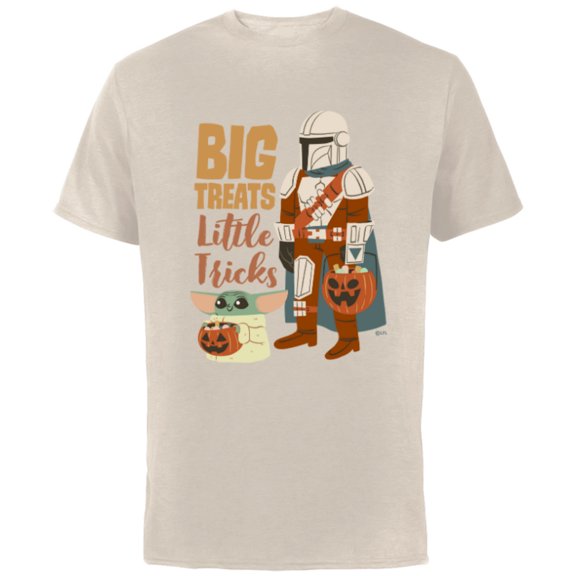 Star Wars Grogu The Mandalorian Halloween Big Treats - Short Sleeve Cotton T-Shirt for Adults - Customized-Putty