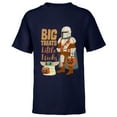 thumbnail image 1 of Star Wars Grogu The Mandalorian Halloween Big Treats - Short Sleeve T-Shirt for Kids - Customized-Navy, 1 of 5