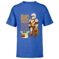 thumbnail image 1 of Star Wars Grogu The Mandalorian Halloween Big Treats - Short Sleeve T-Shirt for Kids - Customized-Royal, 1 of 5