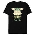 thumbnail image 1 of Star Wars Grogu The Mandalorian Halloween Mummy Scary Cute - Short Sleeve Blended T-Shirt for Adults - Customized-Black, 1 of 5