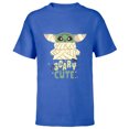 thumbnail image 1 of Star Wars Grogu The Mandalorian Halloween Mummy Scary Cute - Short Sleeve T-Shirt for Kids - Customized-Royal, 1 of 5