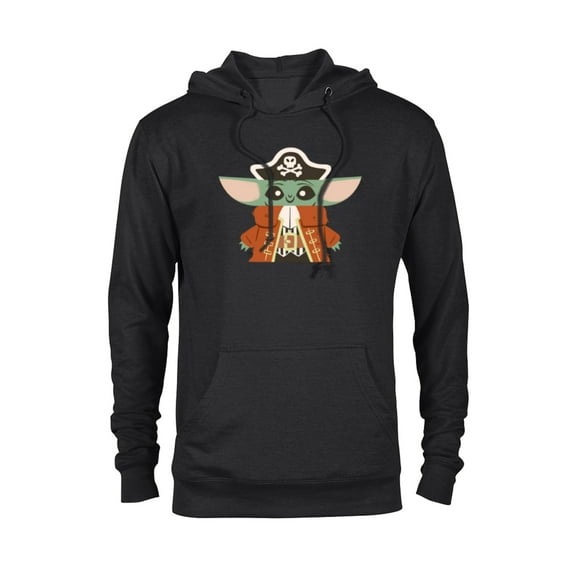 Star Wars Grogu The Mandalorian Halloween Pirate Costume - Pullover Hoodie for Adults - Customized-Black