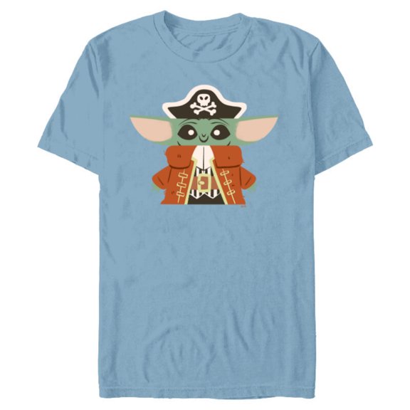 Star Wars Grogu The Mandalorian Halloween Pirate Costume - Short Sleeve Blended T-Shirt for Adults - Customized-Celadon Snow Heather