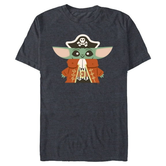 Star Wars Grogu The Mandalorian Halloween Pirate Costume - Short Sleeve Blended T-Shirt for Adults - Customized-Denim Snow Heather