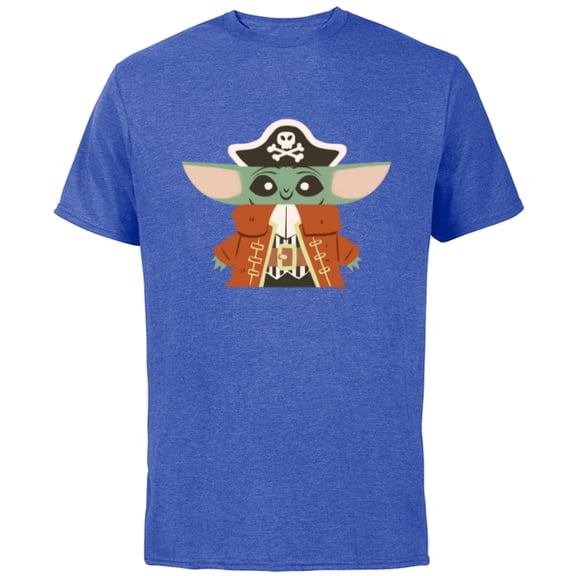 Star Wars Grogu The Mandalorian Halloween Pirate Costume - Short Sleeve Cotton T-Shirt for Adults - Customized-Royal Heather
