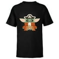 thumbnail image 1 of Star Wars Grogu The Mandalorian Halloween Pirate Costume - Short Sleeve T-Shirt for Kids - Customized-Black, 1 of 5