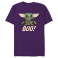 thumbnail image 1 of Star Wars Grogu The Mandalorian Halloween Skeleton Boo - Short Sleeve Blended T-Shirt for Adults - Customized-Berry Snow Heather, 1 of 5