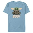 thumbnail image 1 of Star Wars Grogu The Mandalorian Halloween Skeleton Boo - Short Sleeve Blended T-Shirt for Adults - Customized-Celadon Snow Heather, 1 of 5