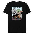 thumbnail image 1 of Star Wars Grogu The Mandalorian This is the Way Birthday Boy - Short Sleeve Blended T-Shirt for Adults - Customized-Black, 1 of 5